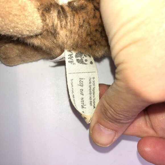 WWF Meerkat Plush Stuffed Animal 8" Teddy Bear Toy Tan Brown Cream Standing - Picture 7 of 10